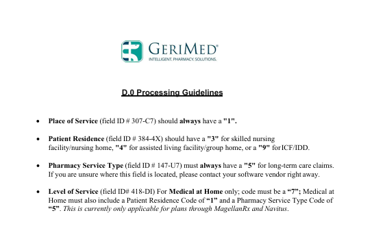 D.0 Billing Code Summary & ComboMed Billing Guidance