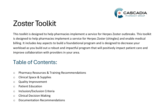 Herpes Zoster (Shingles) Toolkit